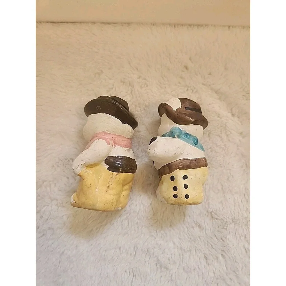 Vintage Cowboy & Cowgirl Bears‎ Salt & Pepper Shaker Set